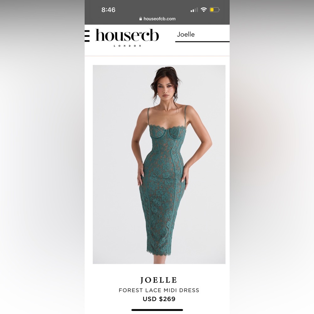 House of CB Forest Lace Midi Dress